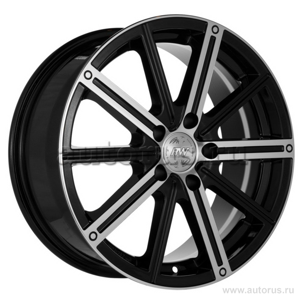 Диск литой R17 7J 5x114.3/67.1 ET40 RACING WHEELS Classic H-385 BK F/P 86000789126